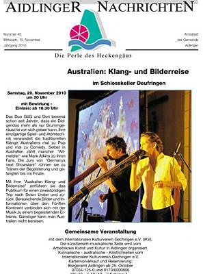 Aidlinger Nachrichten 2013, 2. Halbjahr